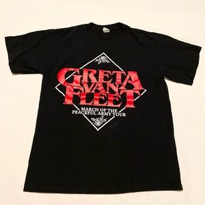 Greta Van Fleet 2019 Tour Shirt March of the Peaceful Army Size M